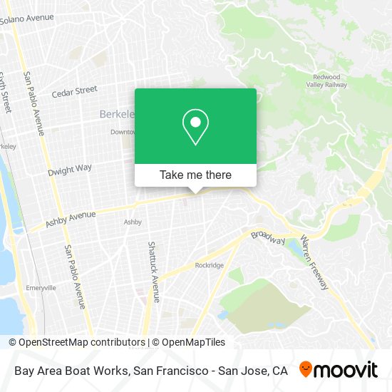 Bay Area Boat Works map