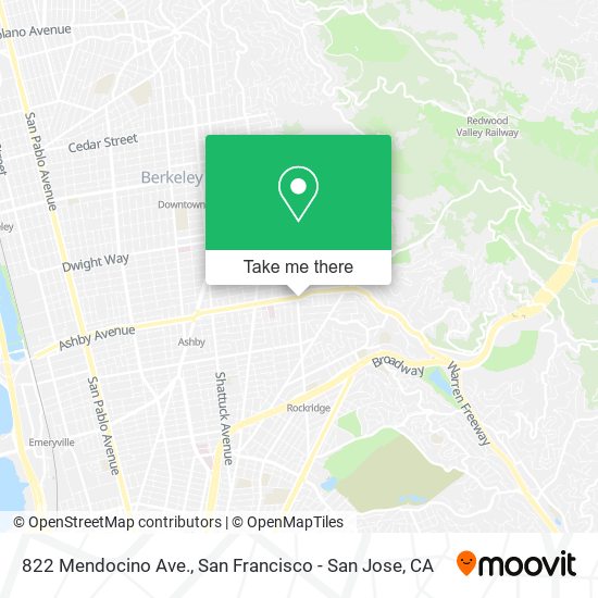 822 Mendocino Ave. map