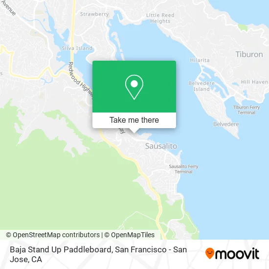 Mapa de Baja Stand Up Paddleboard