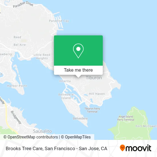Brooks Tree Care map