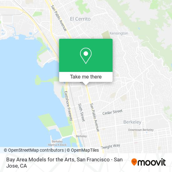 Bay Area Models for the Arts map