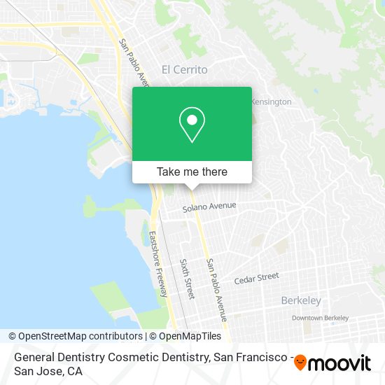 General Dentistry Cosmetic Dentistry map