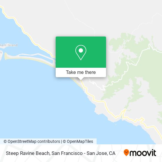 Steep Ravine Beach map