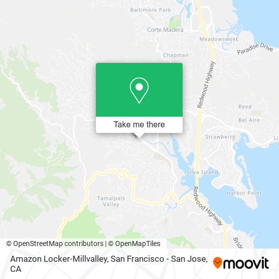 Amazon Locker-Millvalley map