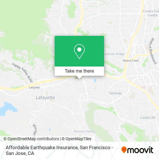 Mapa de Affordable Earthquake Insurance