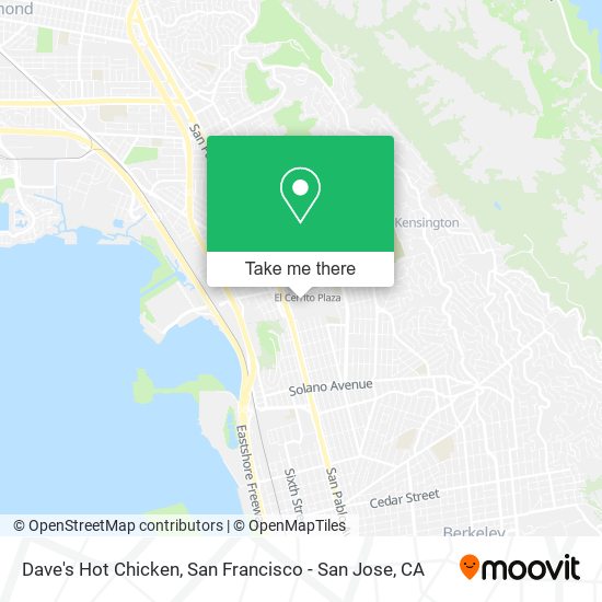 Dave's Hot Chicken map