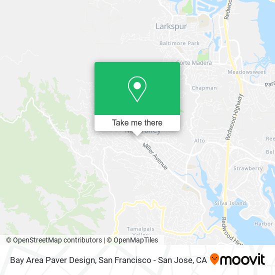 Bay Area Paver Design map