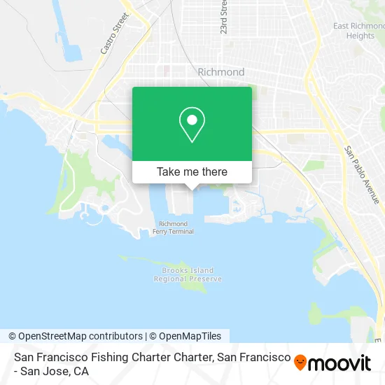 San Francisco Fishing Charter Charter map