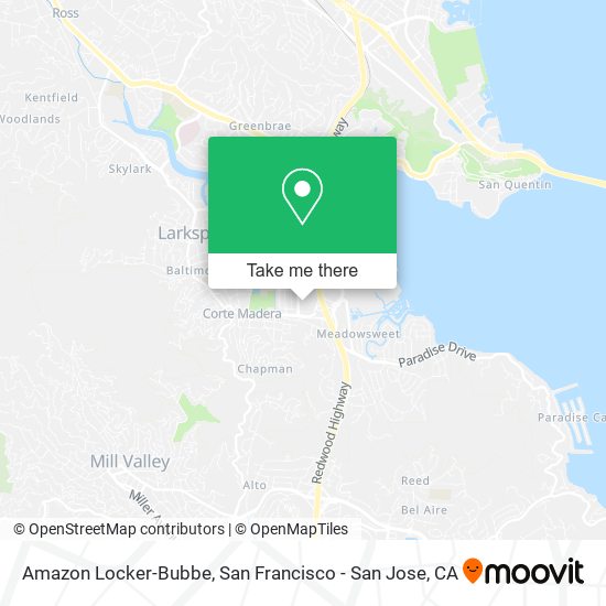 Amazon Locker-Bubbe map