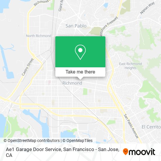 Mapa de Ae1 Garage Door Service