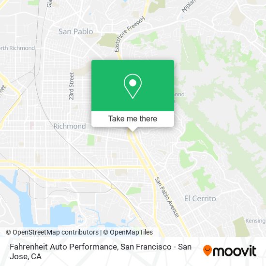 Fahrenheit Auto Performance map