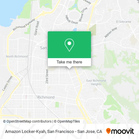 Mapa de Amazon Locker-Kyah