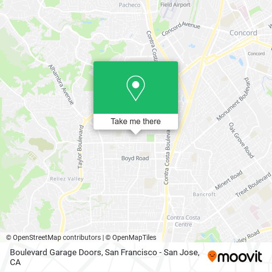 Boulevard Garage Doors map