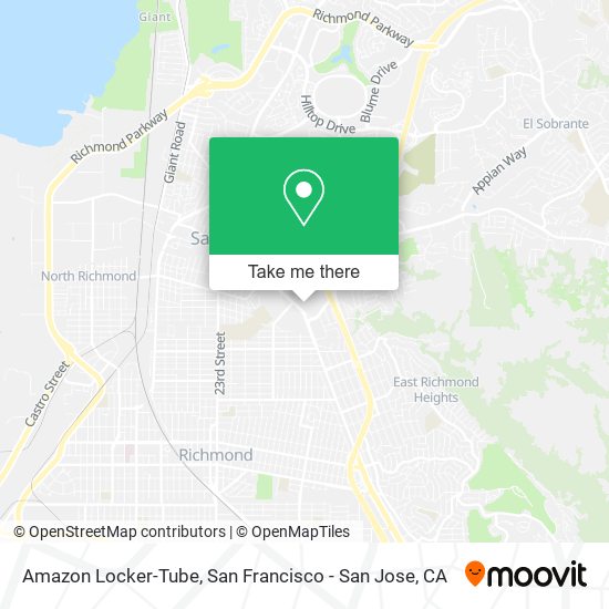Mapa de Amazon Locker-Tube