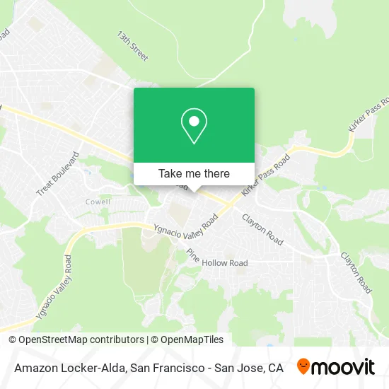 Amazon Locker-Alda map