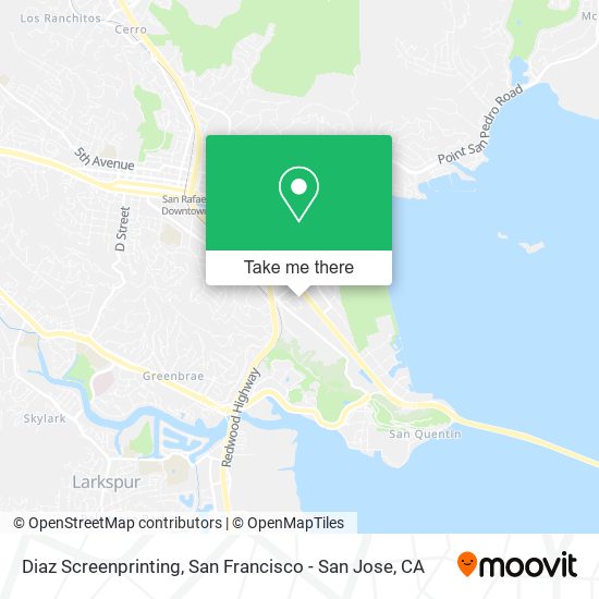 Diaz Screenprinting map