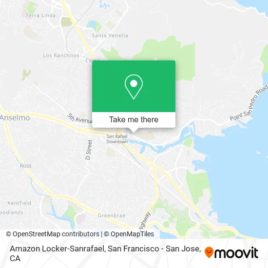 Amazon Locker-Sanrafael map