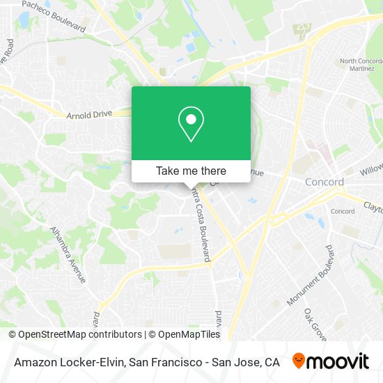 Amazon Locker-Elvin map