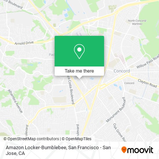 Amazon Locker-Bumblebee map