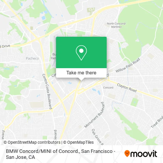 Mapa de BMW Concord/MINI of Concord.