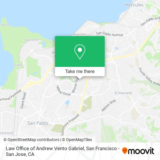 Mapa de Law Office of Andrew Vento Gabriel