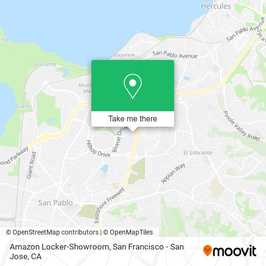 Mapa de Amazon Locker-Showroom