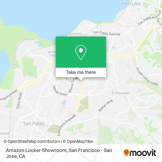 Amazon Locker-Showroom map