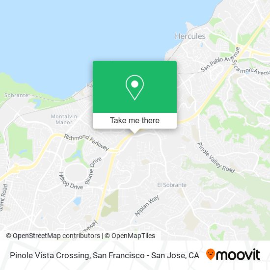 Pinole Vista Crossing map