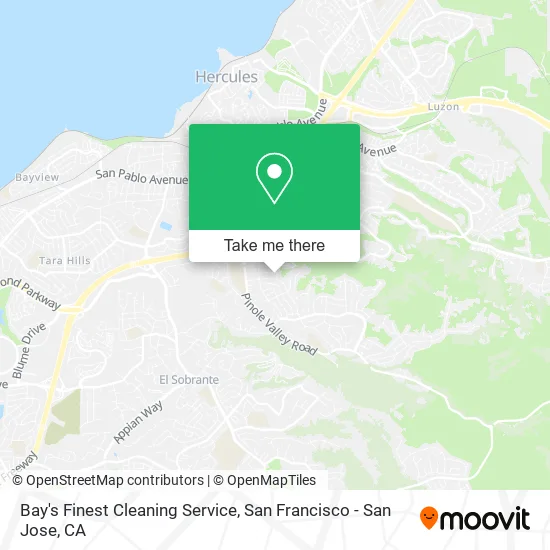 Bay's Finest Cleaning Service map