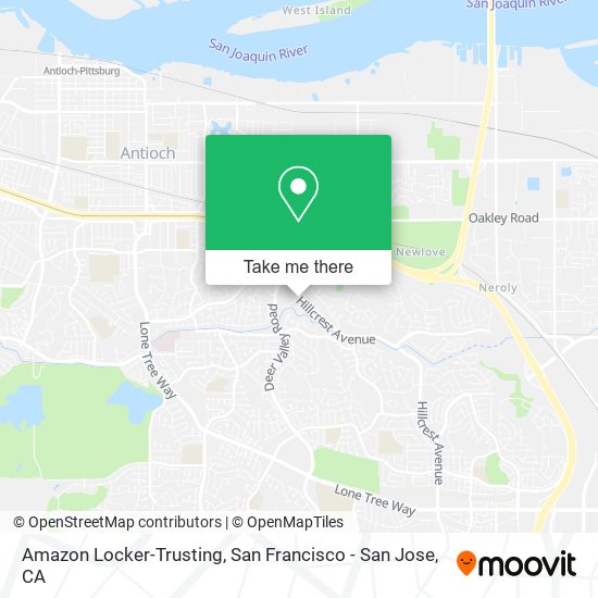 Mapa de Amazon Locker-Trusting