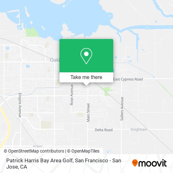 Patrick Harris Bay Area Golf map