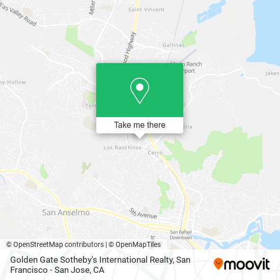 Mapa de Golden Gate Sotheby's International Realty