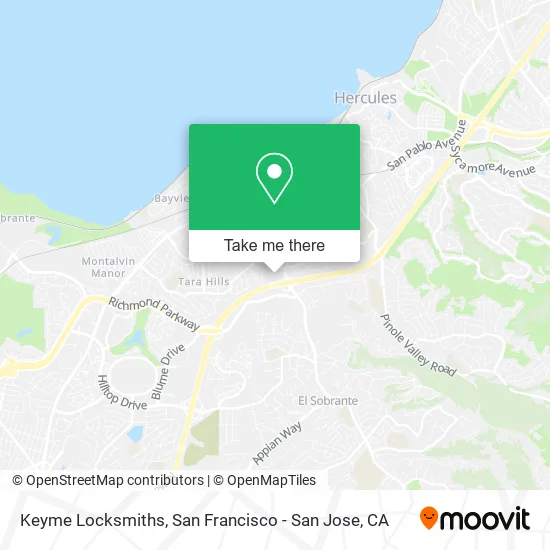 Mapa de Keyme Locksmiths