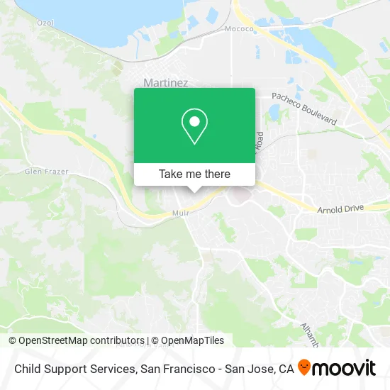 Child Support Services map
