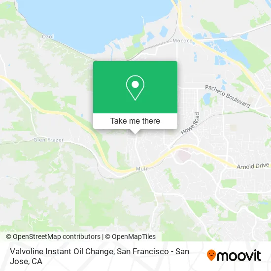 Mapa de Valvoline Instant Oil Change