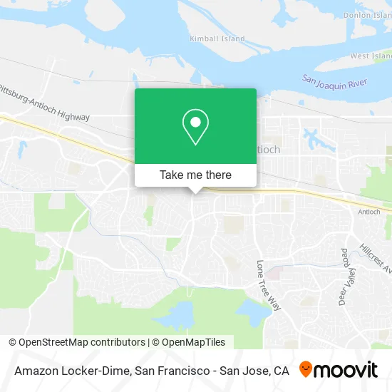 Amazon Locker-Dime map