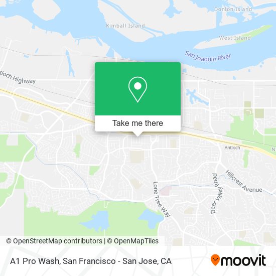 Mapa de A1 Pro Wash