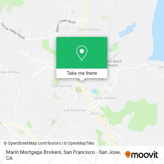 Marin Mortgage Brokers map