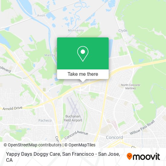 Yappy Days Doggy Care map