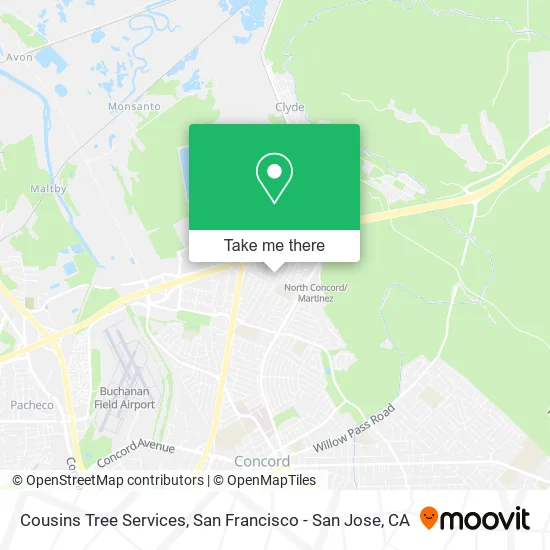 Cousins Tree Services map