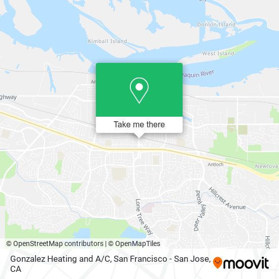 Gonzalez Heating and A/C map