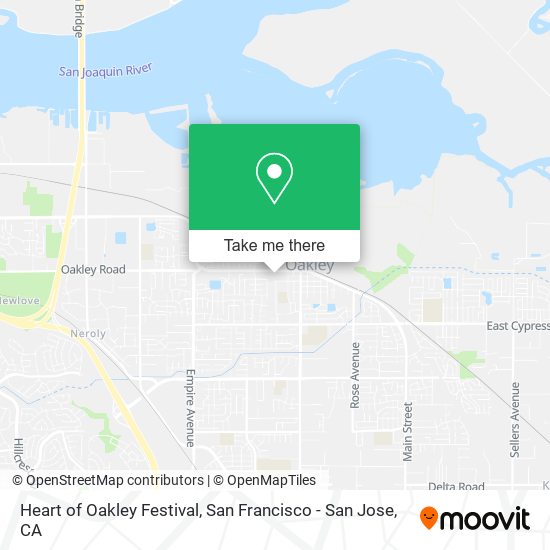 Heart of Oakley Festival map