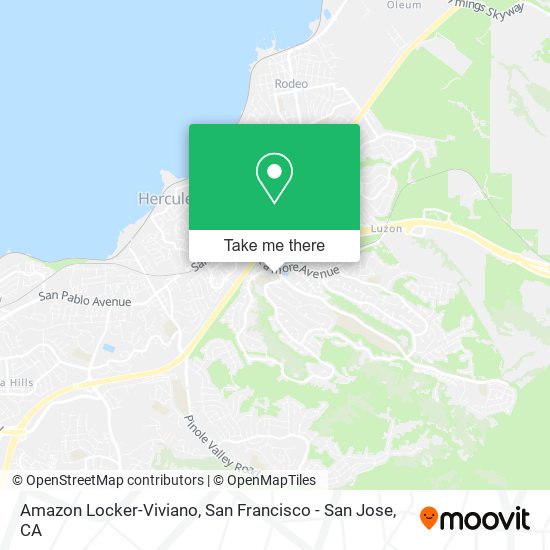 Mapa de Amazon Locker-Viviano