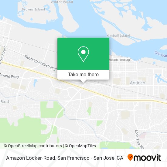 Mapa de Amazon Locker-Road