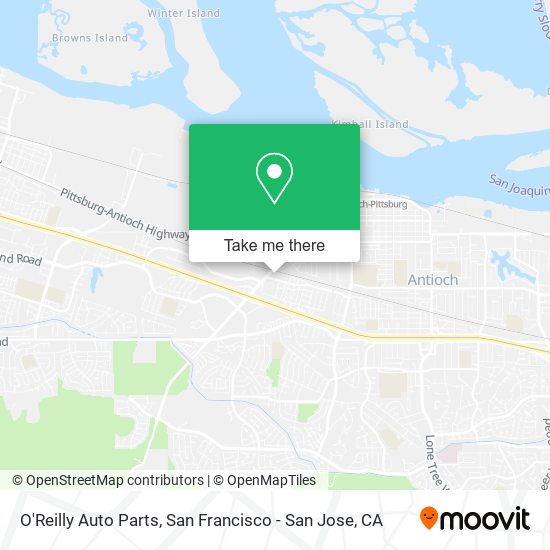 O'Reilly Auto Parts map