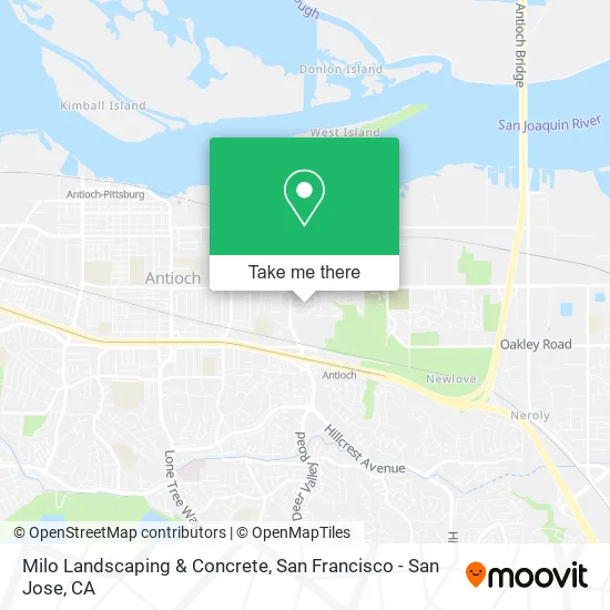 Mapa de Milo Landscaping & Concrete