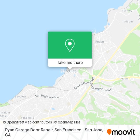 Mapa de Ryan Garage Door Repair