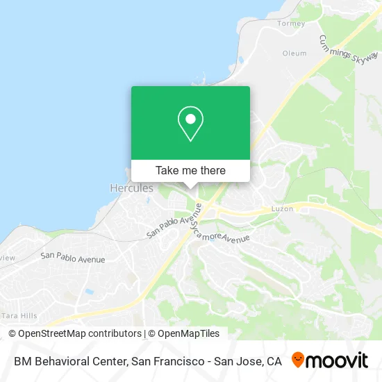 BM Behavioral Center map