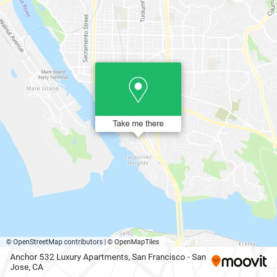 Mapa de Anchor 532 Luxury Apartments