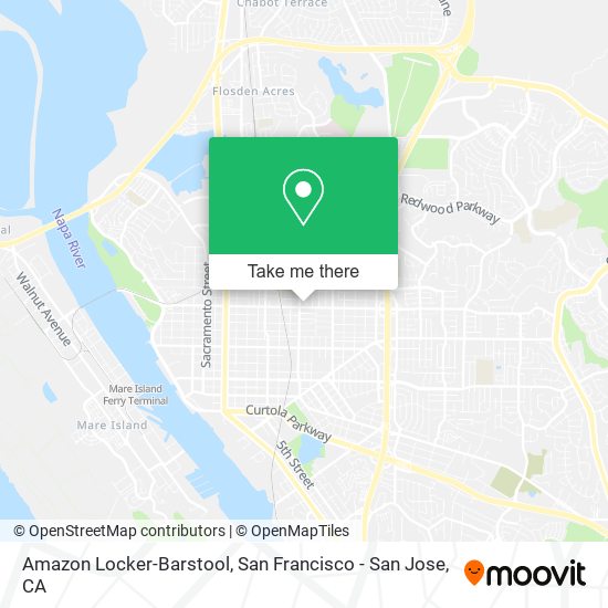 Mapa de Amazon Locker-Barstool